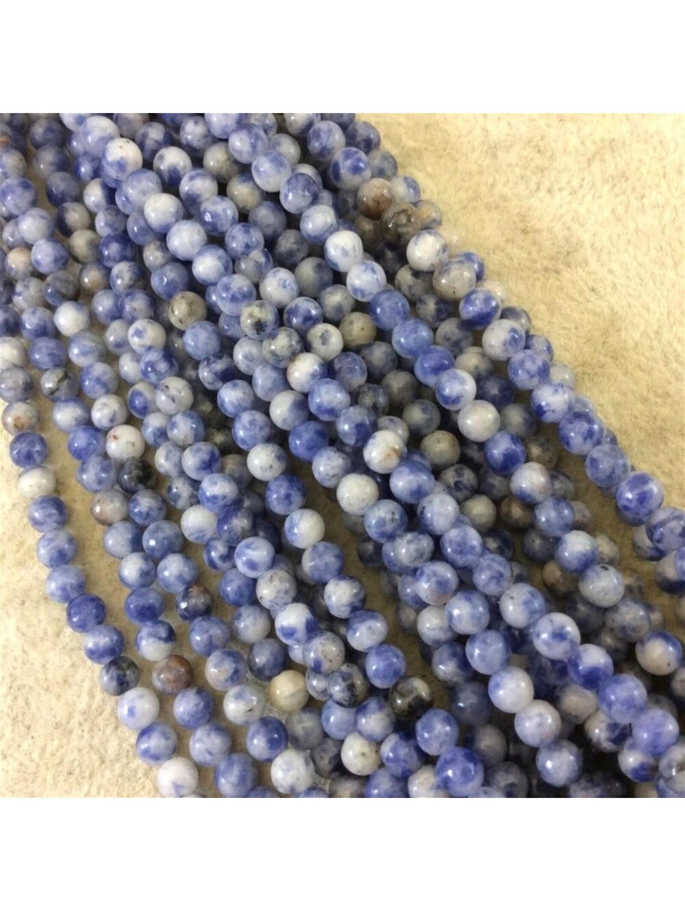 Natural Blue Sodalite Gemstone Beads Round 4mm Bulk Lot 100 pcs